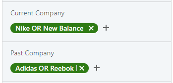 Current company and Past company filters on Sales Navigator