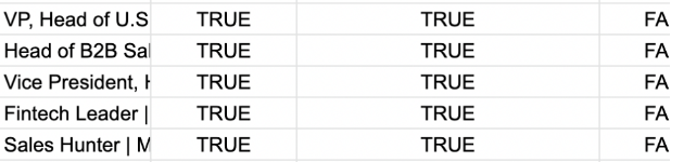 Choosing TRUE in the Open Profile column